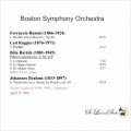 Boston Symphony Orchestra Vol. 1