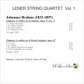 Lener Quartet Vol. 1